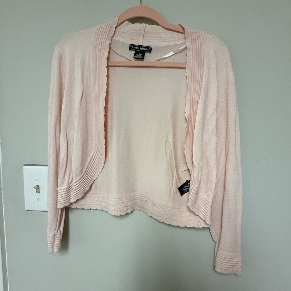 Jessica Howard Women's Light Pink Shrug